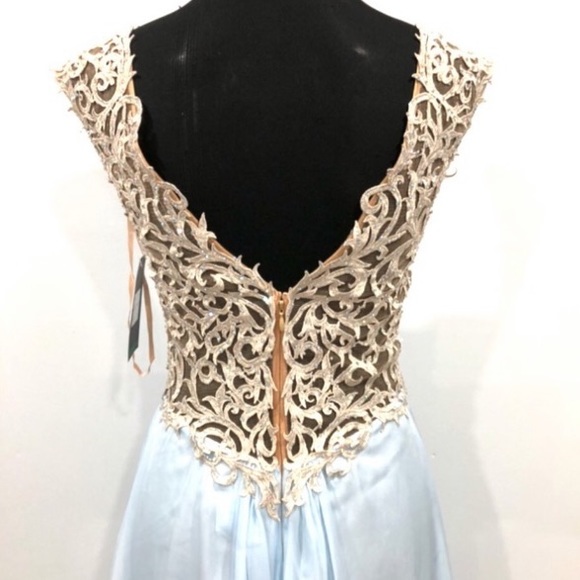 BNWT La Femme chiffon gown - Picture 6 of 12